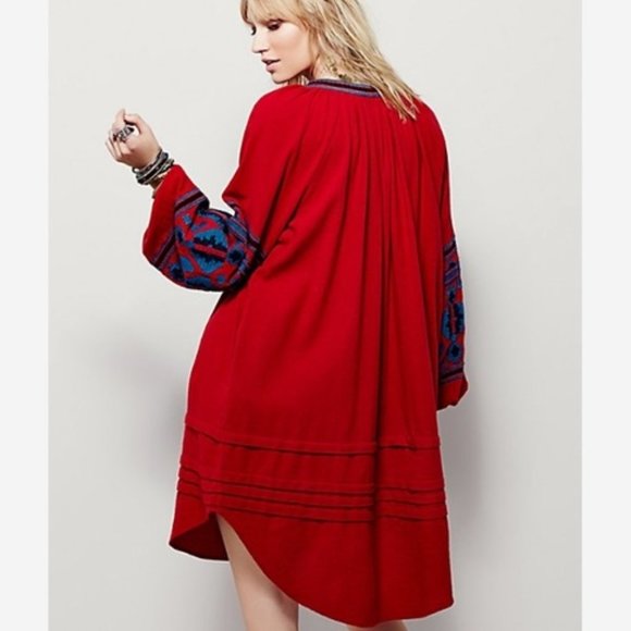 Free People In the Clear Embroidered Tunic Dress - Picture 3 of 8